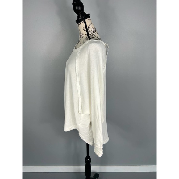 NWT semi sheer white long sleeve shirt - Picture 9 of 9